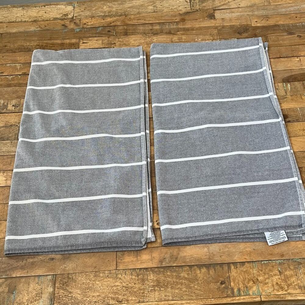 Parachute Bath Towels 100% Cotton Stripe 50" x 29" Pair of 2